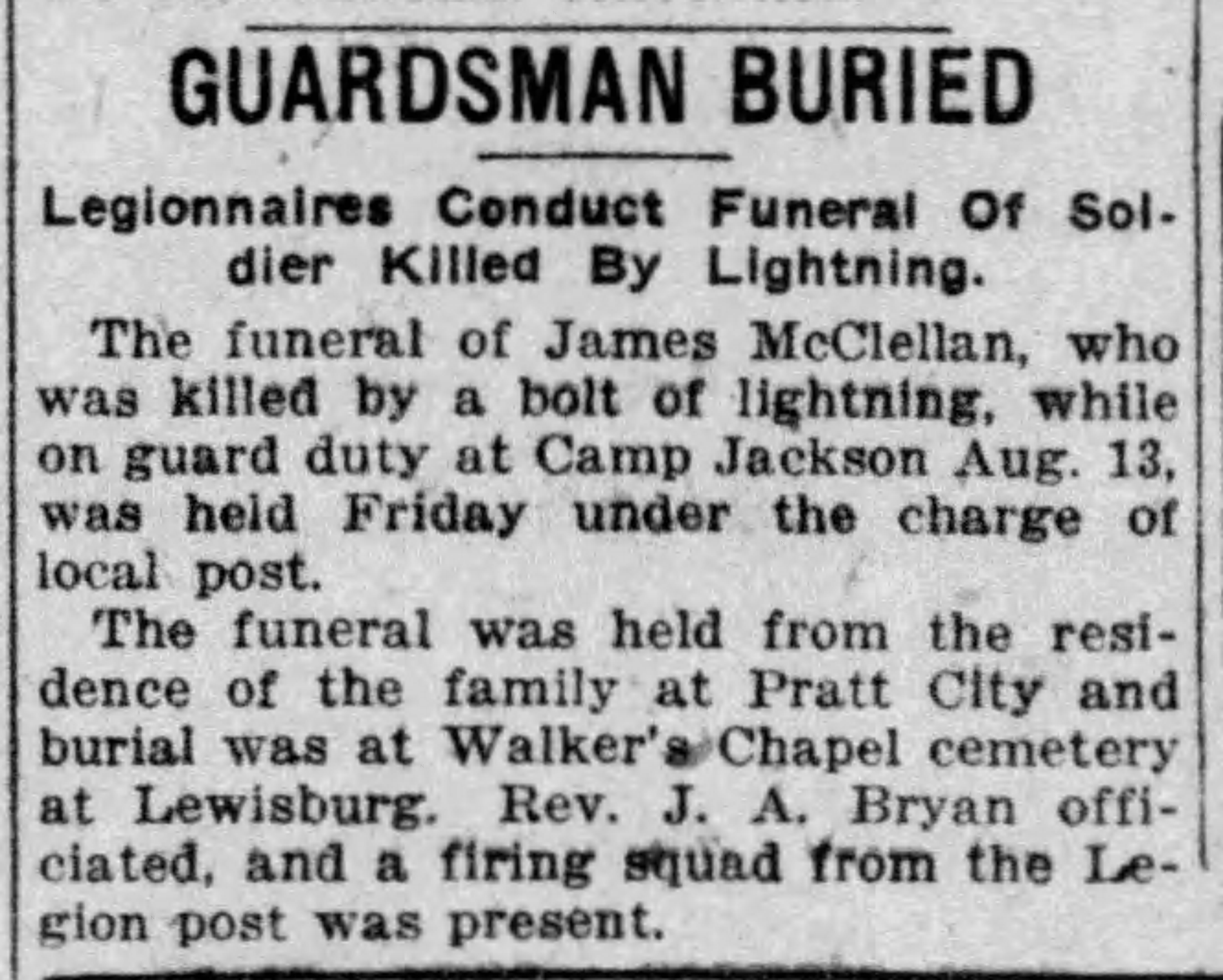 James McClellan obituary